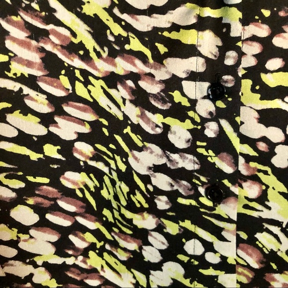 Rachel Zoe abstract print silk blouse size 0 - Picture 8 of 8